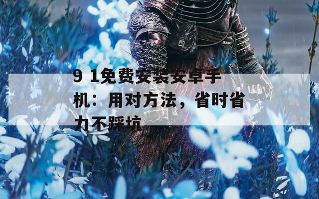 9 1免费安装安卓手机：用对方法，省时省力不踩坑