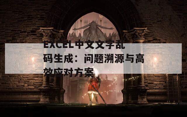 EXCEL中文文字乱码生成：问题溯源与高效应对方案