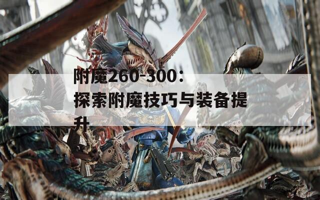 附魔260-300：探索附魔技巧与装备提升
